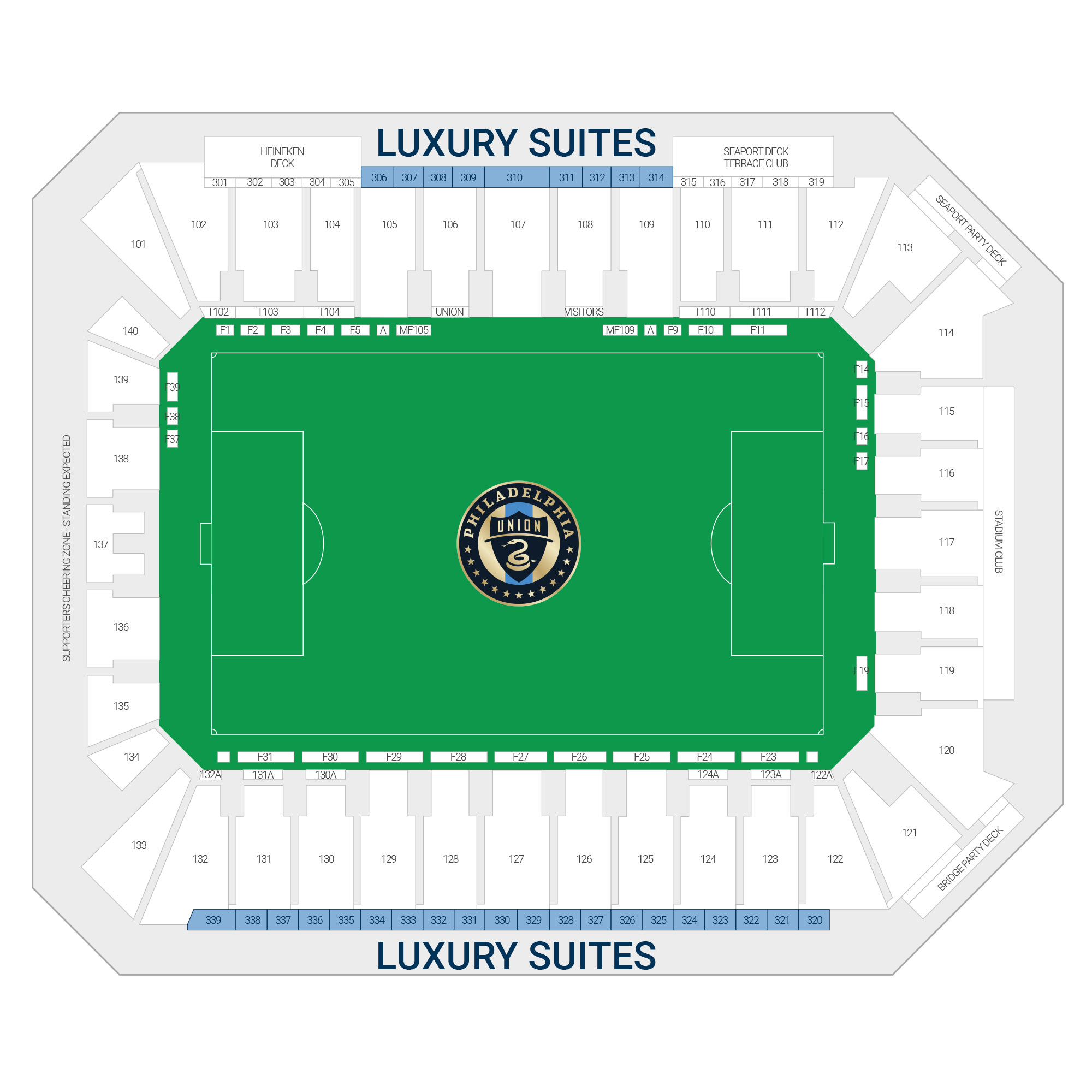 Subaru Park Premium Seating Map